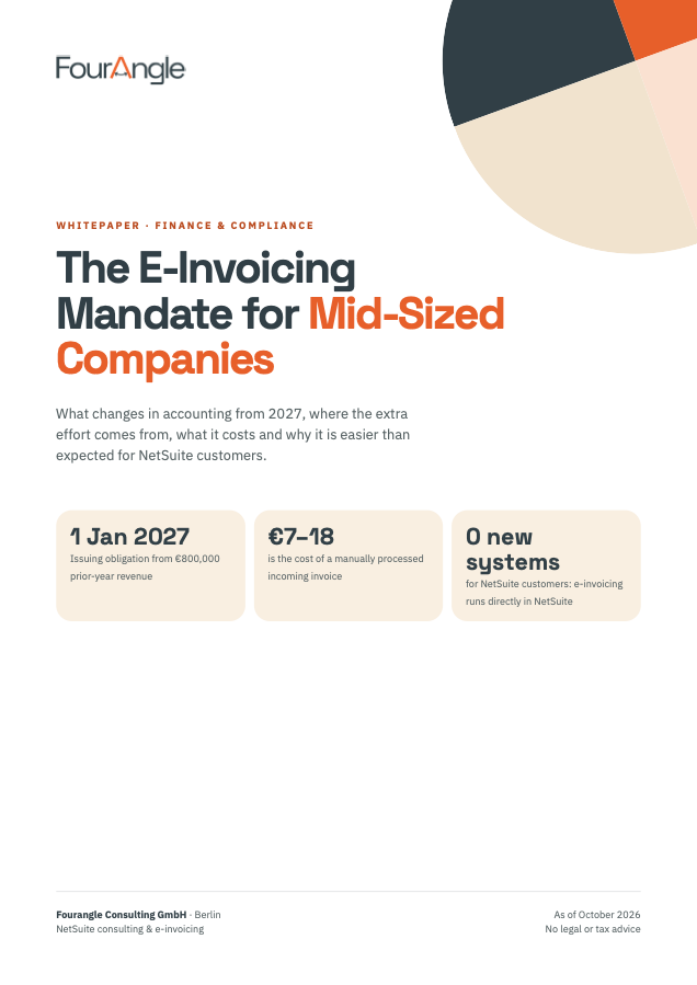Cover: The E-Invoicing Mandate for Mid-Sized Companies